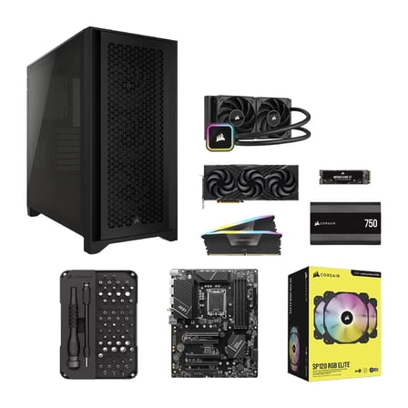 Corsair CS-9070005-CHA BUILD KIT Mid tower Core i7-14700KF RAM 32 GB SSD 2 TB NVMe GeForce RTX 4070 Super 11 Home- black