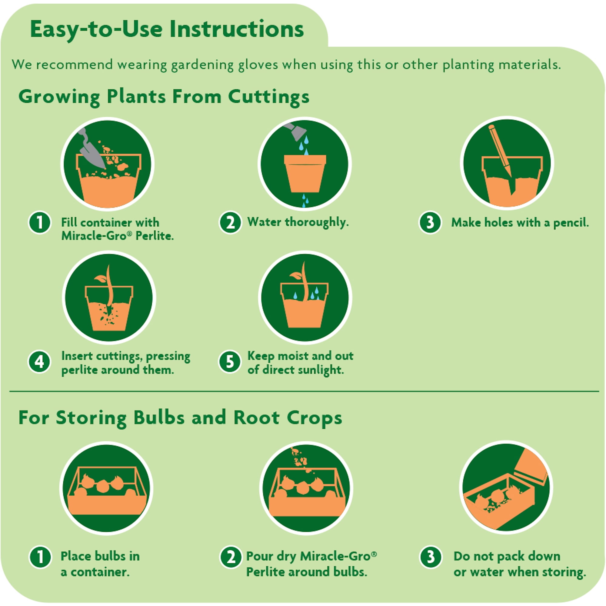 Miracle-Gro Perlite, 8 qt., Improves Drainage and Aeration in Potting Mixes