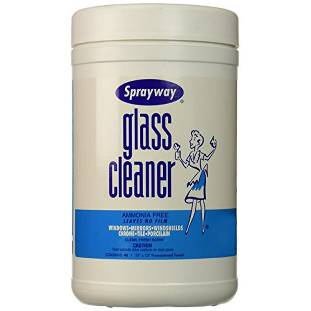 glass cleaner wipes (10" x 12", 40 wipes)