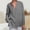 Dark Gray, variant on ChaoHeng Long Sleeve Tops for Women Women's V-Neck Button Down Shirt,Split Sleeve Relaxed Tunic Top in Solid Colors