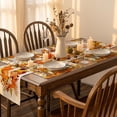 thumbnail image 2 of Sm:)e Cross Thanksgiving Pumpkins Bless This Home Flower Fall Placemats Set of 4, 12x18 Inch, 2 of 6