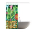 thumbnail image 2 of WOPOP Hello Summer Lettering With Flower And Bird Bathroom Waterproof Fabric Shower Curtain 66x72 inches, 2 of 2