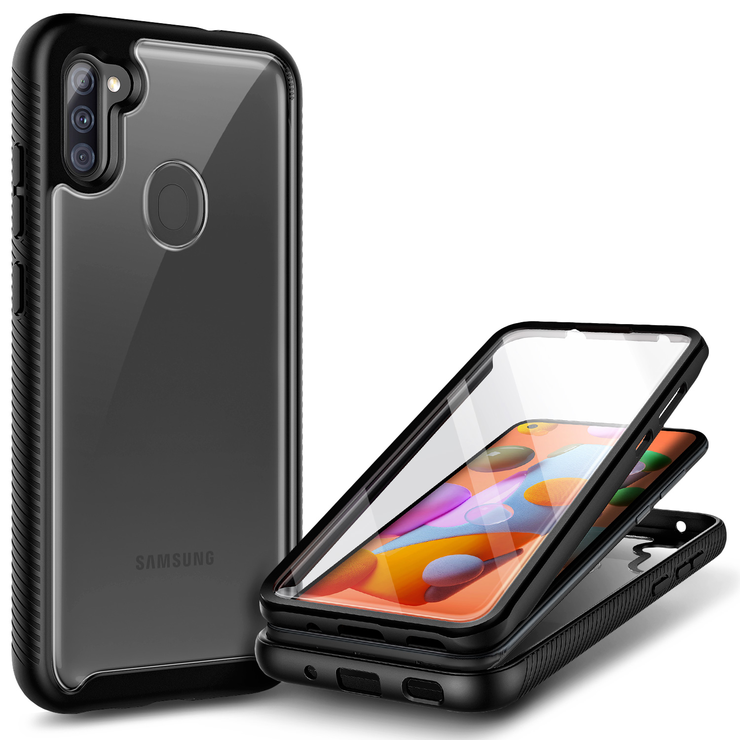 For Samsung Galaxy A11 Case, with Built-in Screen Protector, Nagebee ...