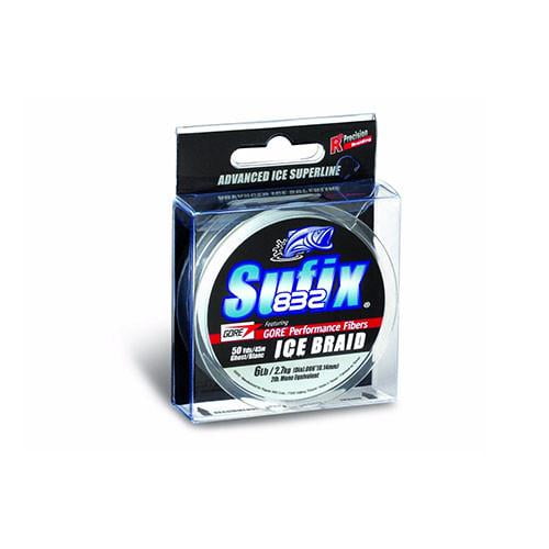 Sufix Ice Braid 832 Braided Fishing Line 50yd Ghost