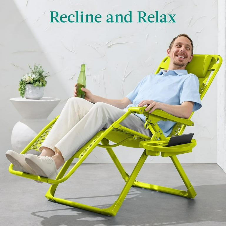 TDUKDB Adjustable Zero Gravity Chair, Monochromatic Color Folding