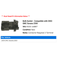 thumbnail image 2 of Bulb Socket - Compatible with 2003 GMC Savana 2500, 2 of 2