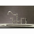 thumbnail image 2 of Kingston Brass KS3276ALBS Kitchen Faucet with Side Sprayer, Polished Nickel, 2 of 5