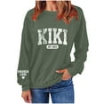 thumbnail image 4 of Pntutb Plus Size Top Clearance Femmes Col Rond Imprimé Sweat-Shirts à Manches Longues Top Flash Pics, 4 of 4