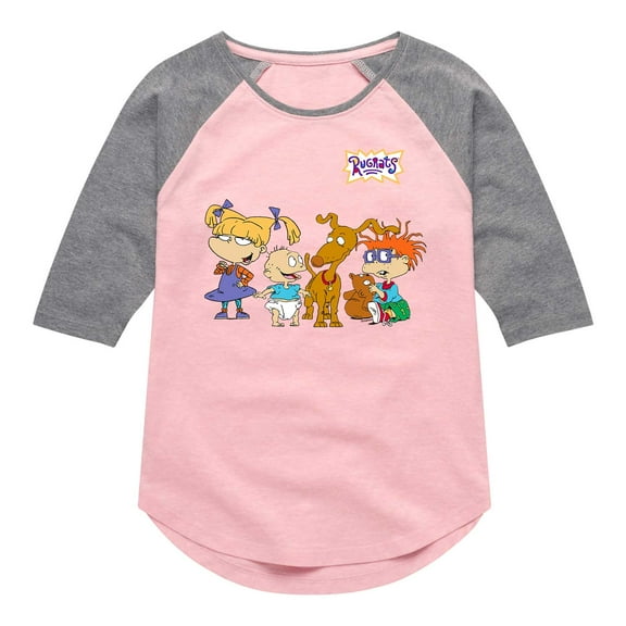 Rugrats - Hangout - Toddler And Youth Girls Raglan Graphic T-Shirt