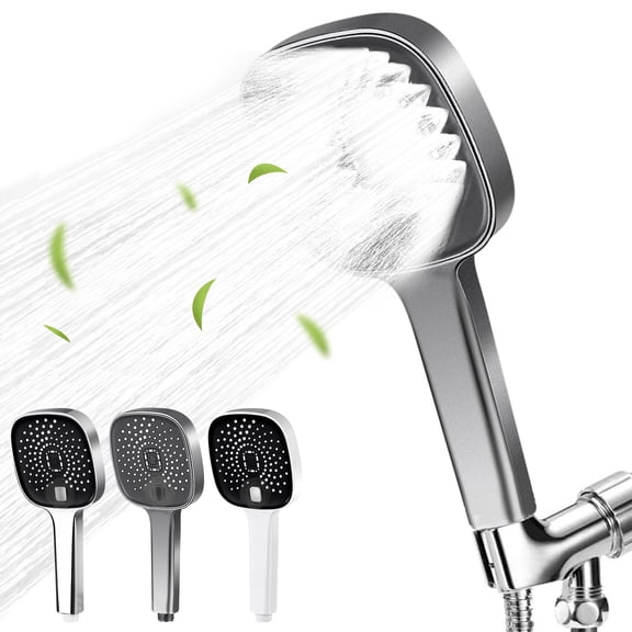 Pressurized Showerhead, Large Output Sailor Style Handheld Shower Faucet, High Pressure Bathroom Sprayer for Home Use, Professional Water Saving Shower Head for Daily Bathing, by UKHCCC