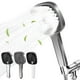thumbnail image 1 of Fiudx Cabezal de Ducha Presurizado, Caudal Ajustable de Cuatro Velocidades, Boquillas Autolimpiables, Antifugas y Anticaídas, Interfaz Universal de 4 Puntos, Panel de Rociado Extragrande, Ideal para, 1 of 7