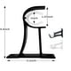 thumbnail image 5 of Soporte de aluminio Wosthever para barra de cortina soportes de decoración para comedor ventana Sombras de ventana negro 6 piezas, 5 of 6