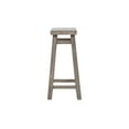 thumbnail image 4 of Boraam Sonoma 24-Inch Counter Height Backless Saddle Wood Counter Stool, Storm Gray Wire-Brush Finish, Set of 2, 4 of 7