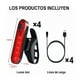 thumbnail image 4 of 4pz Luces Usb Recargable Led Estrobo Para Bicicleta 4 Modos NEGRO, 4 of 5