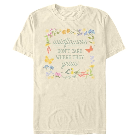 Mens Dolly Parton Wildflower Framed Quote T Shirt