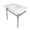 White / Polished Chrome, variant on Kingston Brass KVPB31228Q1 Monarch 31" Ceramic Console Sink with Stainless Steel Legs (8-Inch, 3-Hole), White/Polished Chrome