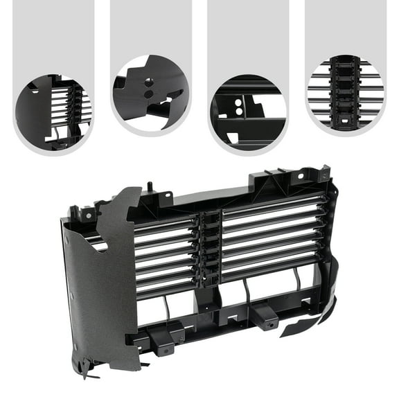 TFCFL For Ram 1500 Truck V6 3.0L 2020-2022 / V8 5.7L 2019-2022 Black Front Active Grille Shutter