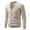 Beige, variant on CharmCyan Men V Neck Button Down Cardigan Sweater Lightweight Knitwear Long Sleeve Soft Classic Fit Casual Top for Everyday Wear Beige L