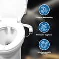 thumbnail image 3 of Geniebidet Bidet Attachment For Toilet - Ultra-Slim Left Handed Hygienic Bidet Attachment For Existing Toilets - Bidet Toilet Seat Attachment With Pressure Controls - Travel Bidet Included, 3 of 5