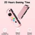 thumbnail image 2 of YUOY Mando inalámbrico para Nintendo Switch - Color Rosa, Vibración, Control Movimiento y Captura, 2 of 8