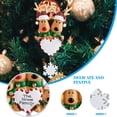 thumbnail image 4 of Adorno colgante de árbol de Navidad Papá Noel Navidad Arte Artesanía Juguete Decoración de ventana Decoración de fiesta, 2 piezas tholdsy HA008994-01, 4 of 6