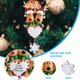 thumbnail image 4 of Adorno colgante de árbol de Navidad Papá Noel Navidad Arte Artesanía Juguete Decoración de ventana Decoración de fiesta, 2 piezas Noticed HA008994-01, 4 of 6