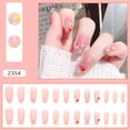 thumbnail image 1 of 24Pcs Long Ballet False Nails Colorful Small Flower Fake Nails for Women Girls Glue, 1 of 8
