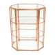 thumbnail image 3 of Joyero de cristal vintage de 17 x 10 x 21 cm, ideal como terrario o como joyero. oro rosa, 3 of 9