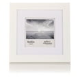 thumbnail image 3 of Gallery Solutions 8"x8" Wall Mount Tabletop Picture Frame Double Mat for 5"x5" - White, 3 of 12