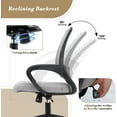 thumbnail image 4 of YEXJ Office Chair Ergonomic - Mesh Desk Chair with Lumbar Support & Wide Seat (300Lbs Capacity) Adjustable Height, Swivel Wheels - for Home Office, Gaming, Bedroom, 4 of 10