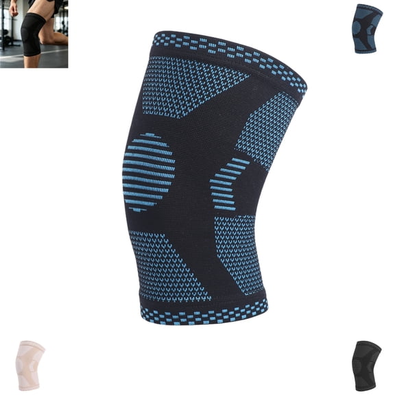 Knee Support Brace for Men Women – Silicone Pad Basketball Protective Sleeve, Meniscus Guard for Running, Gym, Training & Workout
