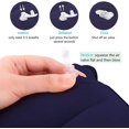 thumbnail image 4 of Almohada inflable para acampar, almohada de playa, almohada de viaje ligera y azul, almohada de aire flocada portátil para oficina, 44 x 28 cm, 4 of 5