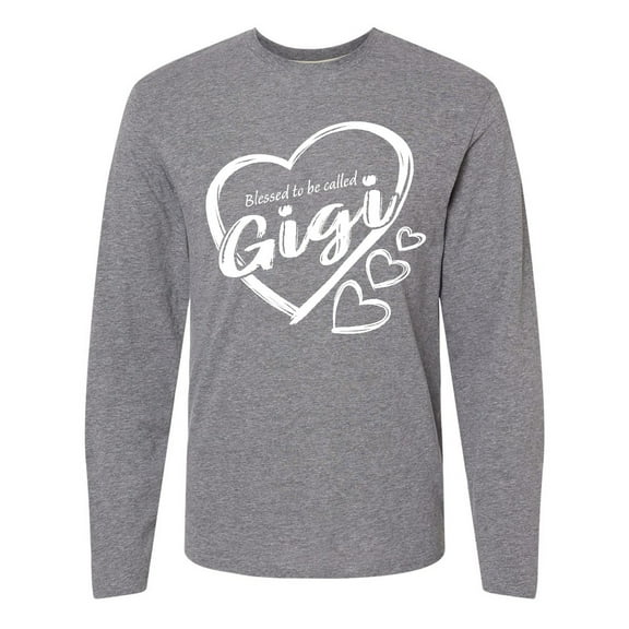 Inktastic Blessed to Be Called Gigi Cute Heart Design Long Sleeve T-Shirt