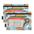 thumbnail image 2 of ALAZA 2 Pack Pencil Pouch Capybara Animals Pencil Case for 3 Ring Binder Clear Window Pencil Bag Organizers, 2 of 6