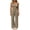Brown, variant on 2 Piece Womens Matching Outfit Sets Stripe Strapless Bandeau Sleeveless Top and Wide Leg Pants Casual Outfits Trendy Streetwear