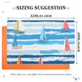 thumbnail image 6 of Yayeee Doormat for Indoor Entrance 32" x 20" Non Slippery Floor Rug, Yellow Sailboats, 6 of 8