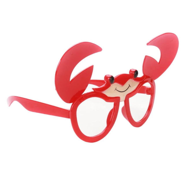 Novedad Cangrejos Rojos En Forma De Anteojos Traje Novedad Animales Gafas De Sol Niños Baoblaze Disfraces de gafas de sol de novedad