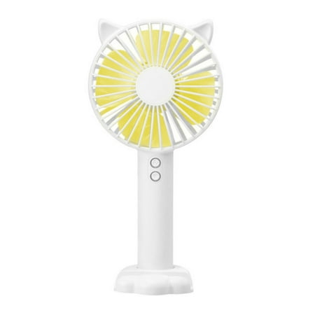 

Small Folding Desk Fan Mini Hand-held Cooler Cooling Small Desk Fan Cooler Cooling White