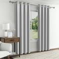 thumbnail image 3 of Aofoto Home Modern Gray Ombre Grommet Blackout Curtain Sets, Gray,52"x 84"(2 Panels), 3 of 5