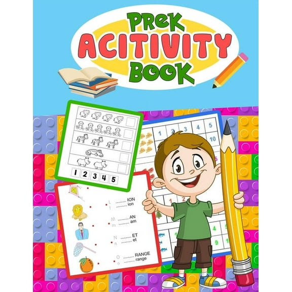 PreK Activity Book: Wonderful Activity Book For Preschool, PreK, Kindergarten, (Paperback)