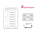 thumbnail image 4 of 3.5 Inch HDD Hard Drive Cage 8X3.5 Inch HDD Cage Rack DIY Hard Disk Case for BTC Mining Computer Storage Expansion, 4 of 6