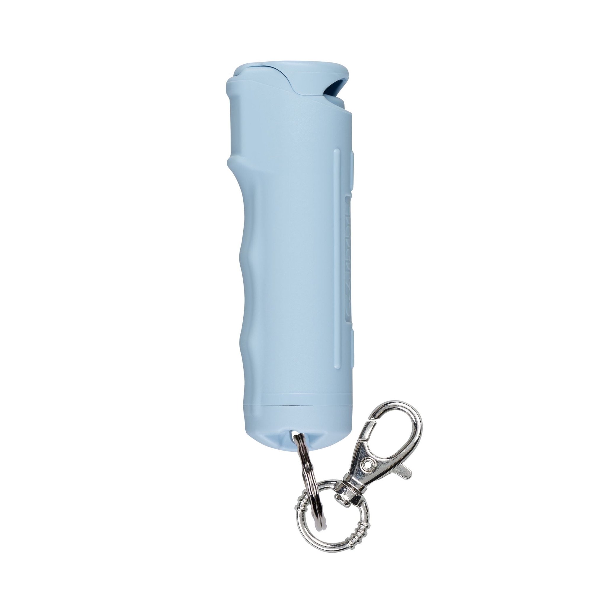 SABRE Fast Flip Top Pepper Spray with Snap-Clip Keychain, Chambray Blue, 1 Ct, Pocket Pepper Sprays