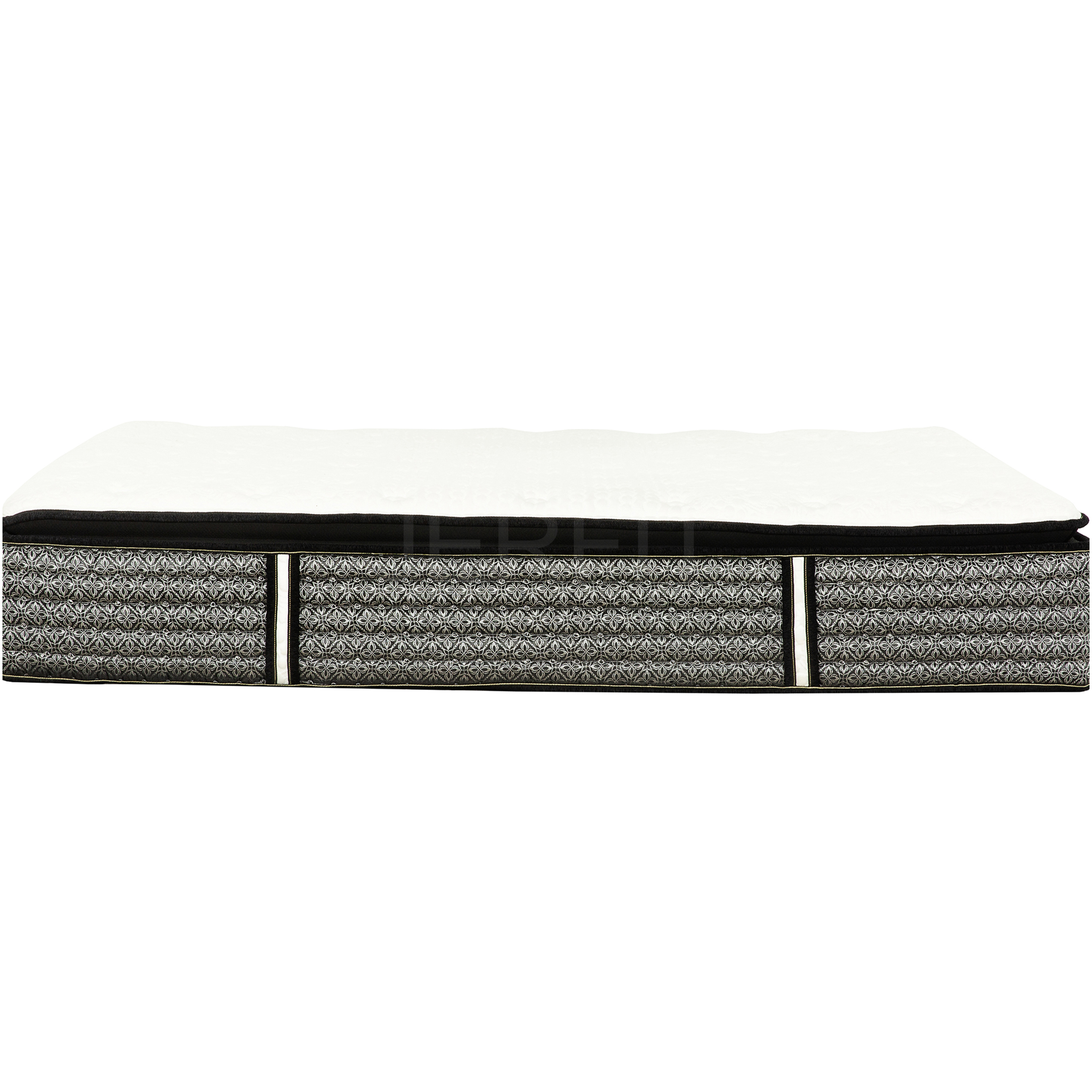 JERFIT 14 Inch King Hybrid Mattress with Pillow Top, Gel Memory Foam Pocket Coils for Cool, Supportive Sleep, Grey White