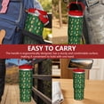 thumbnail image 7 of Christmas 30oz Handheld Travel Tumbler with Handle – Double Wall Stainless Steel Insulated Cup, Flip Straw Lid, Leak-Proof & BPA-Free for Hot and Cold Drinks – Durable Coffee & Juice Mug Black, 7 of 7