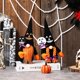 thumbnail image 4 of Blue Muñeco de peluche fantasma de Gnomo de Halloween hecho a mano decoraciones de Tomte escandinavo enano, 4 of 4