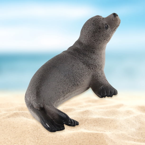 Adorno de juguete de animales marinos, modelos de acción de criaturas marinas para niños y niñas (focas) Sywqhk libre de BPA