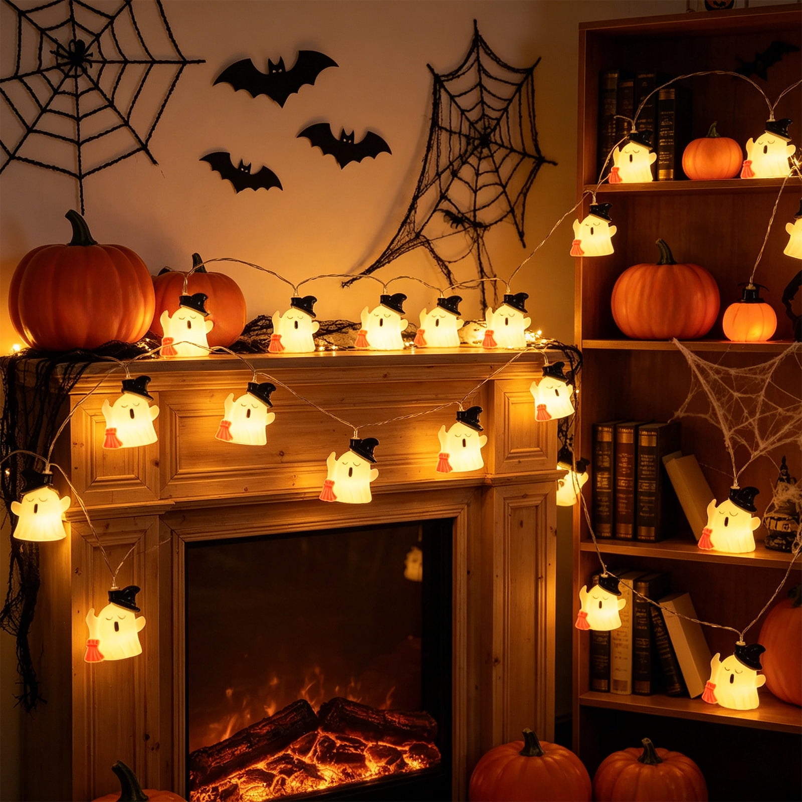Kmonabie Plastic Halloween String Lights, Multicolor LED Garland – picture 7