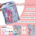 thumbnail image 2 of Kit de herramientas para uñas Bebbtiy desechables con lima de uñas y pegamento, 2 of 6