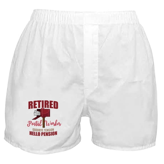 CafePress - Retired Postal Worker Funny Postman H Boxer Shorts - Men's Novelty Boxer Shorts