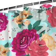 thumbnail image 4 of Waterproof Pioneer Shower Curtain 36x72 Inch Polyester Unique Colorful Floral Shower Curtain for Bathroom Hotel Home Decor with 7 Plastic Hooks, 4 of 5